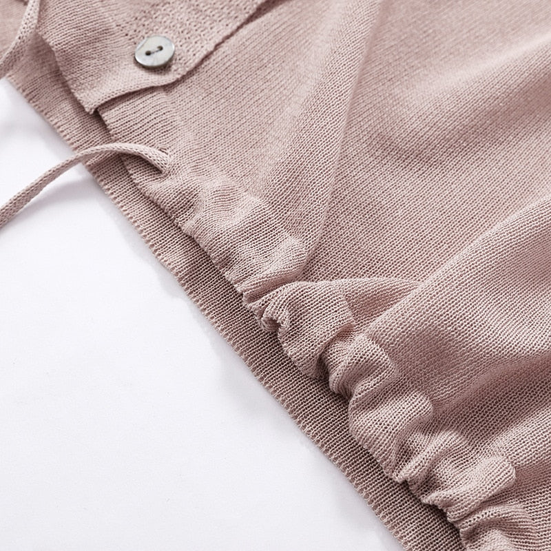 Hooded Thin Sweater Cardigan