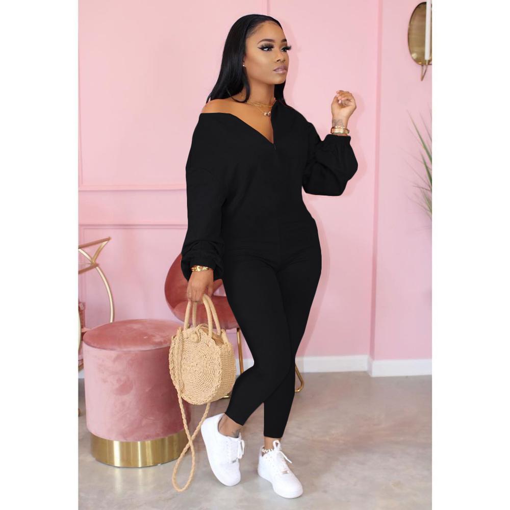Casual Autumn Long Sleeve Jumpsuit