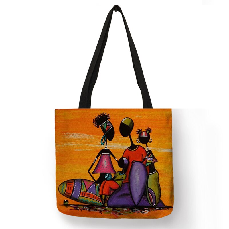 African Totem Beach Bag