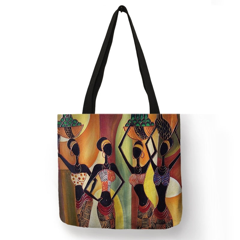 African Totem Beach Bag