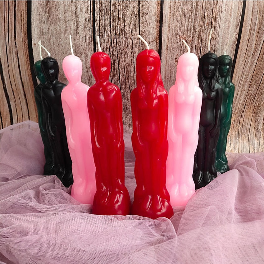 Male and Female Image Statue Figurine Candle Decorative Candle