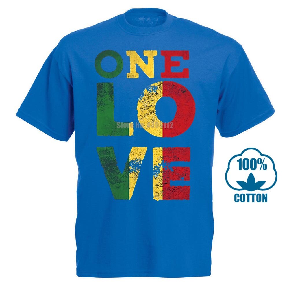 One Love Bob Marley Rasta Reggae Tee-Shirt Retro Gothic T Shirt Emo Punk Fashionable Tops Japanese T Shirts Hippie Goth Tshirts