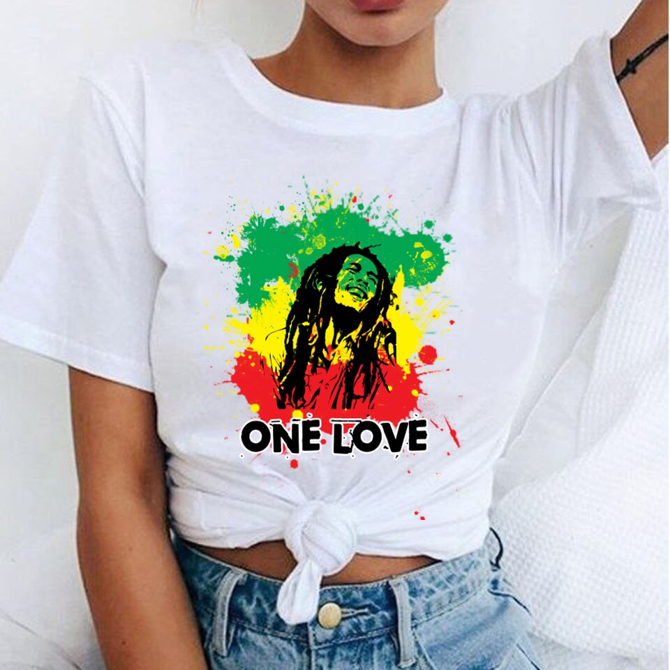 Bob Marley Casual Crop Top