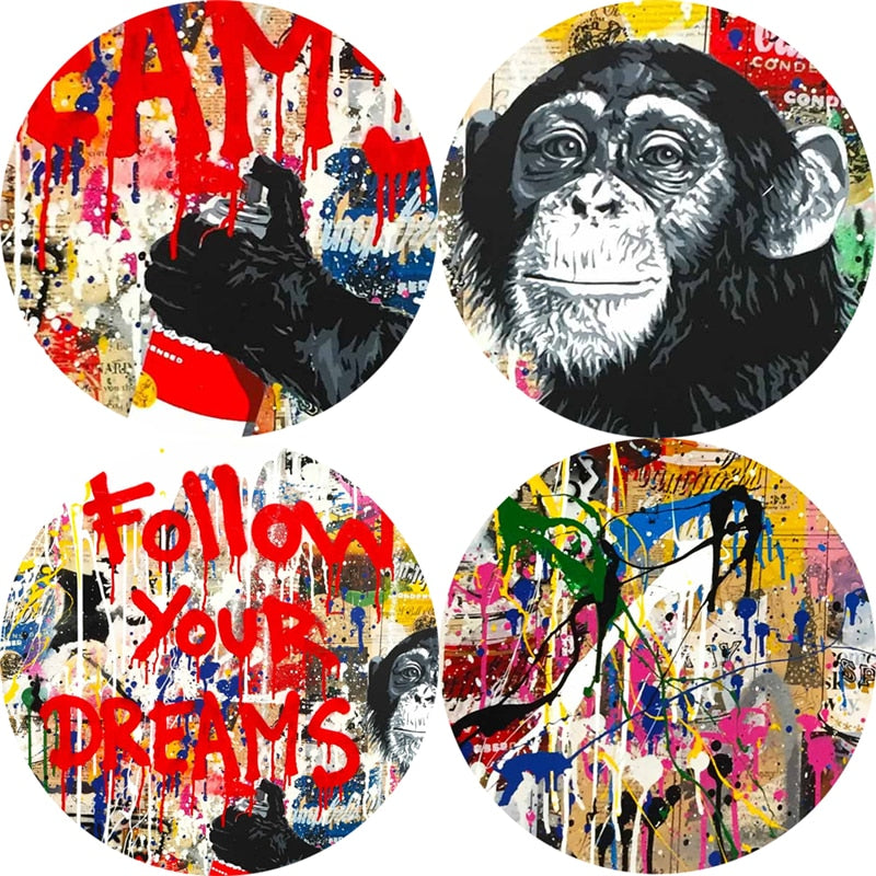 Follow Your Dreams Street Wall Graffiti Art Canvas