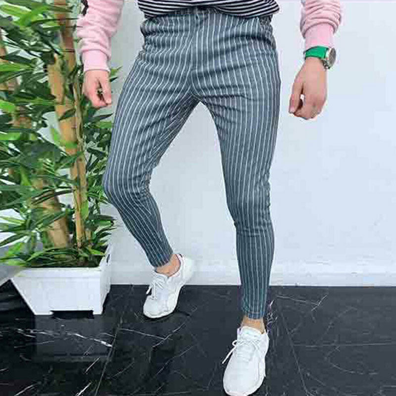 Trendy Mens Joggers Slim Fits Sweatpants Gym Suit Sport Gym Skinny Office Casual Pants Trousers Skinny Trousers