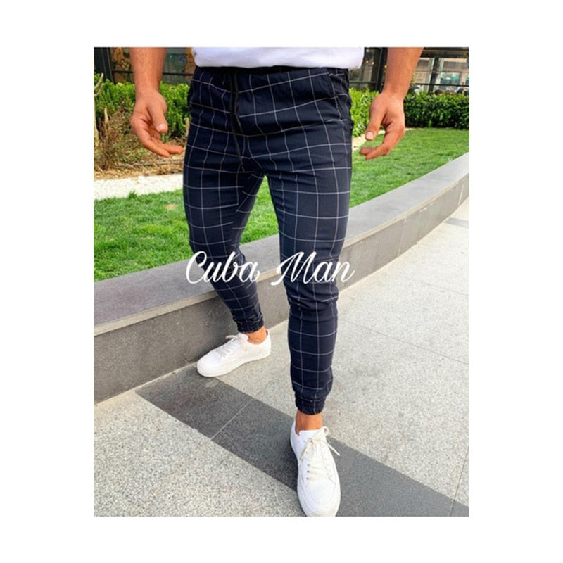 Trendy Mens Joggers Slim Fits Sweatpants Gym Suit Sport Gym Skinny Office Casual Pants Trousers Skinny Trousers