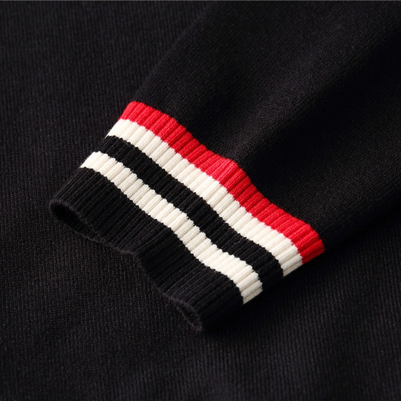Knitted Pullover Plus Size Striped High Quality Korean Style Top