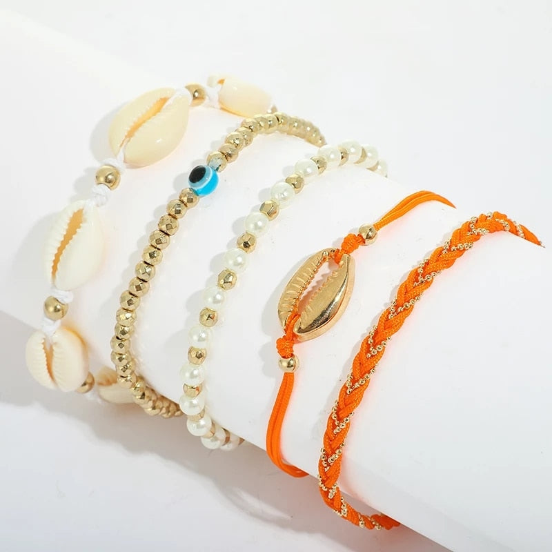 Handmade Seashell Anklet