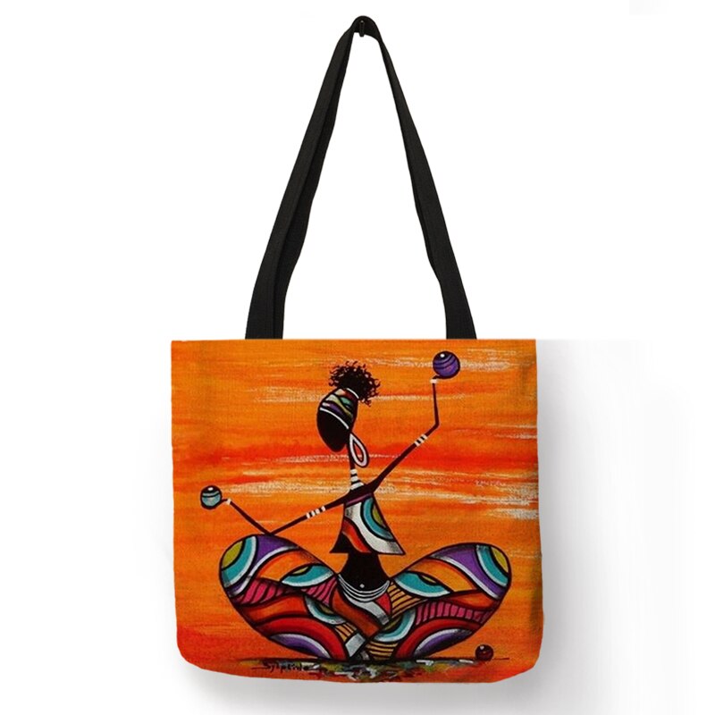 African Totem Beach Bag