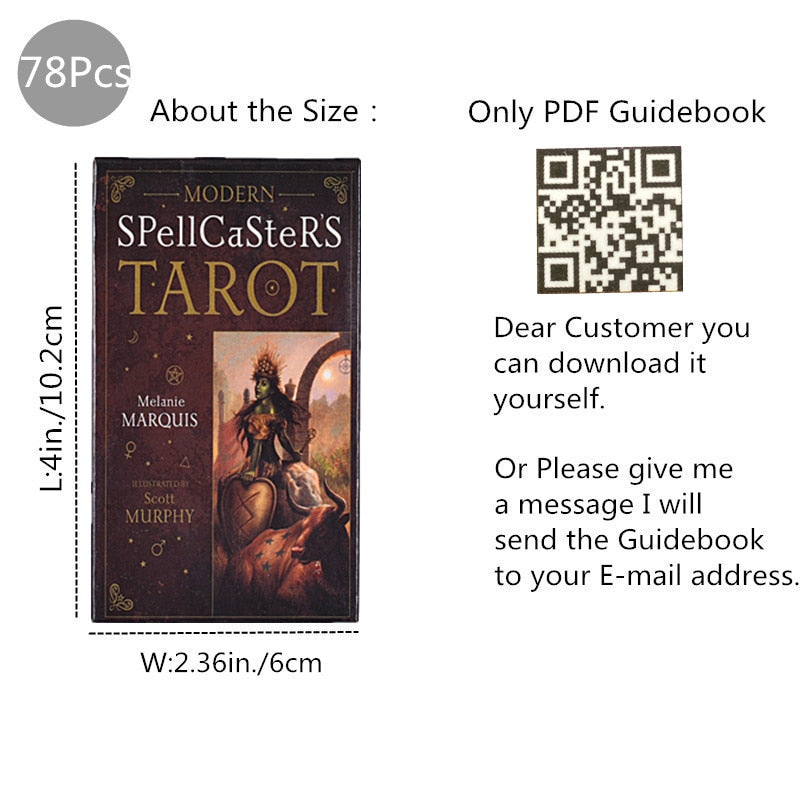 Shamanic Healing Oracle Tarot Cards Divination Deck Full English Version Board Games for Adults and Children