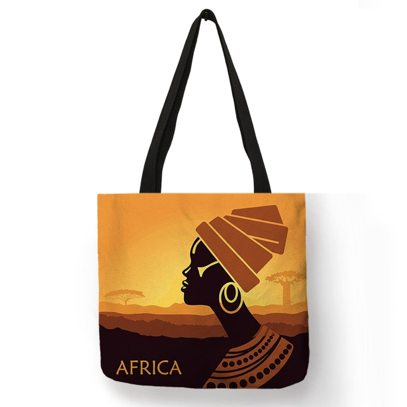 African Totem Beach Bag