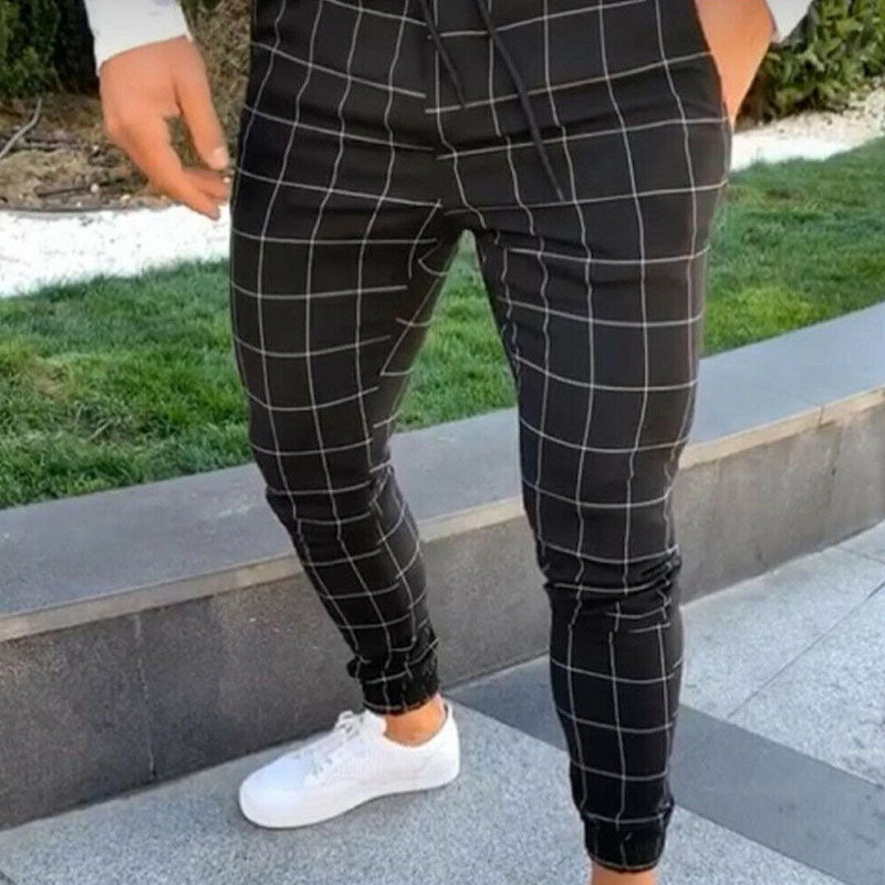 Trendy Mens Joggers Slim Fits Sweatpants Gym Suit Sport Gym Skinny Office Casual Pants Trousers Skinny Trousers