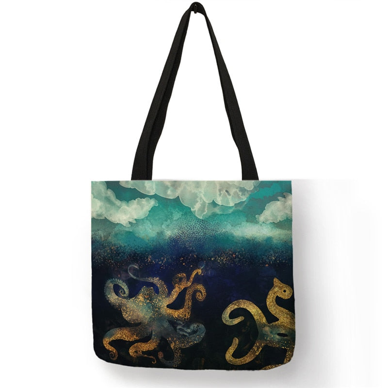 Japanese Ukiyoe Casual Handbag
