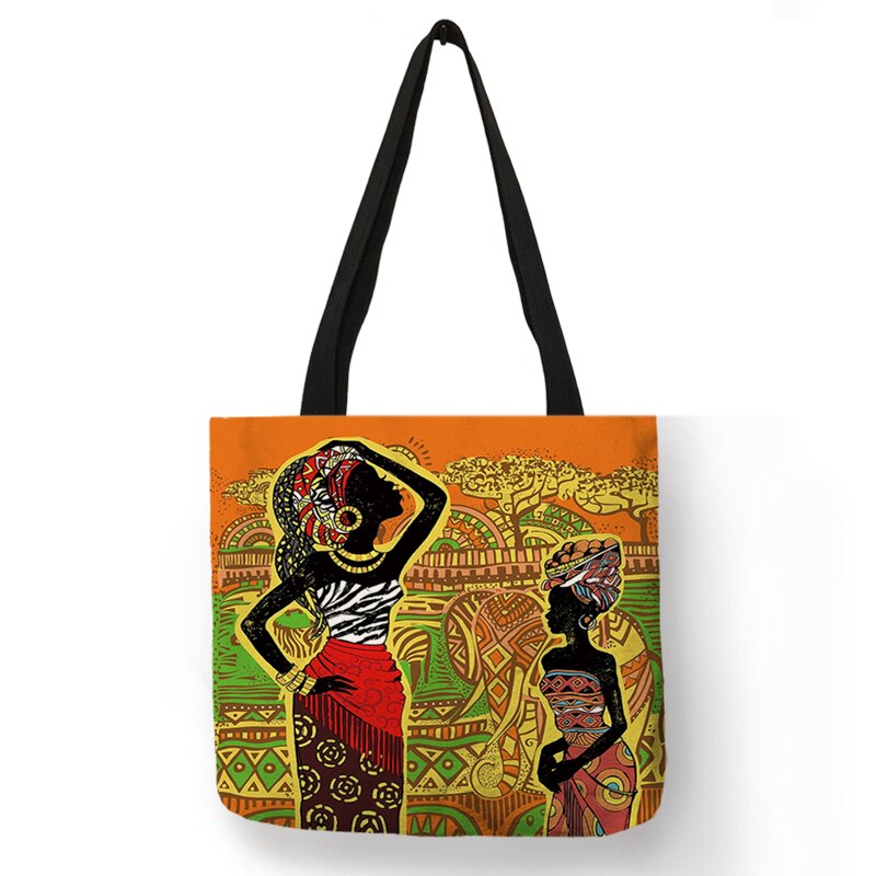 African Totem Beach Bag