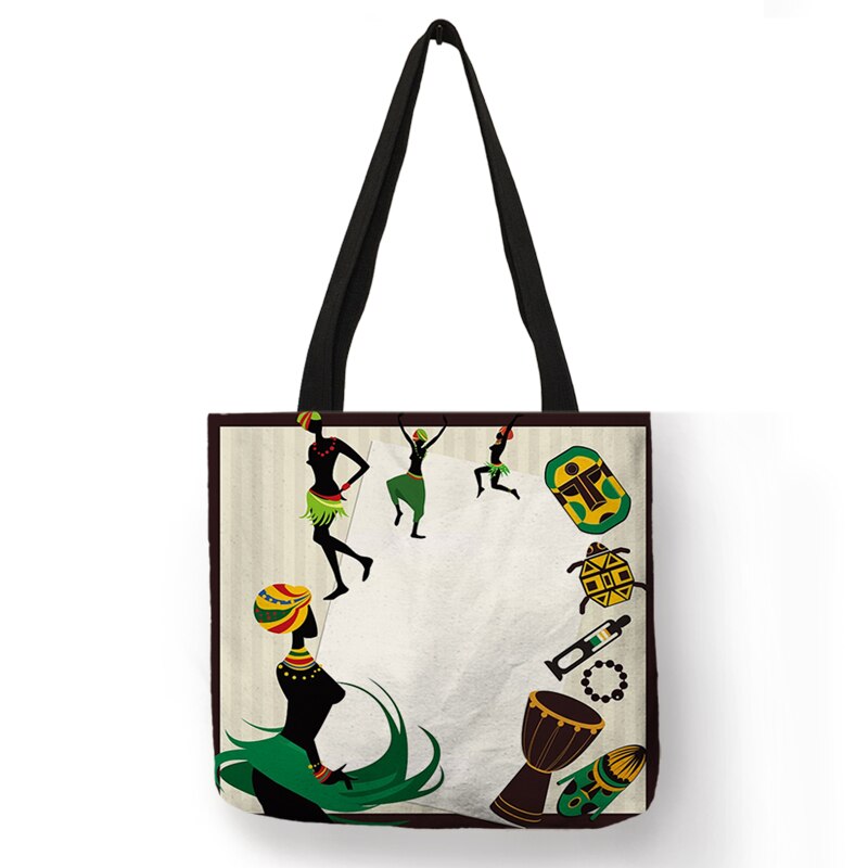 African Totem Beach Bag