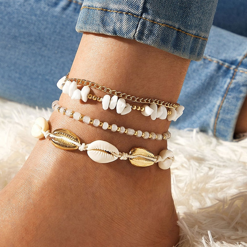 Handmade Seashell Anklet