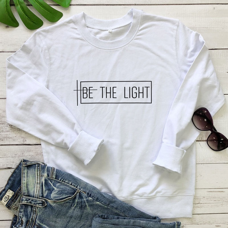 Be The Light Cotton Sweatshirt