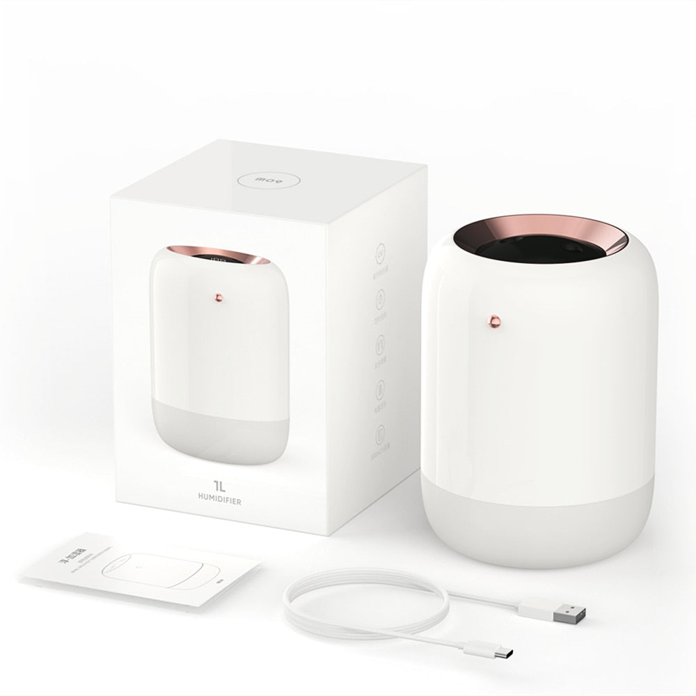 1000ml Wireless Essential Oil Diffuser Air Humidifier Built-in Battery Portable Rechargeable Aroma Diffuser