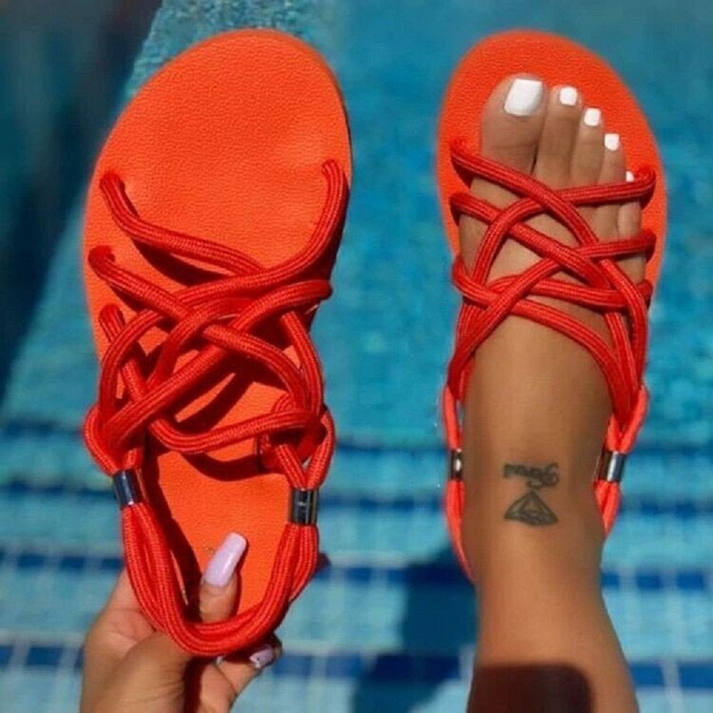 Hemp Rope Beach Sandals
