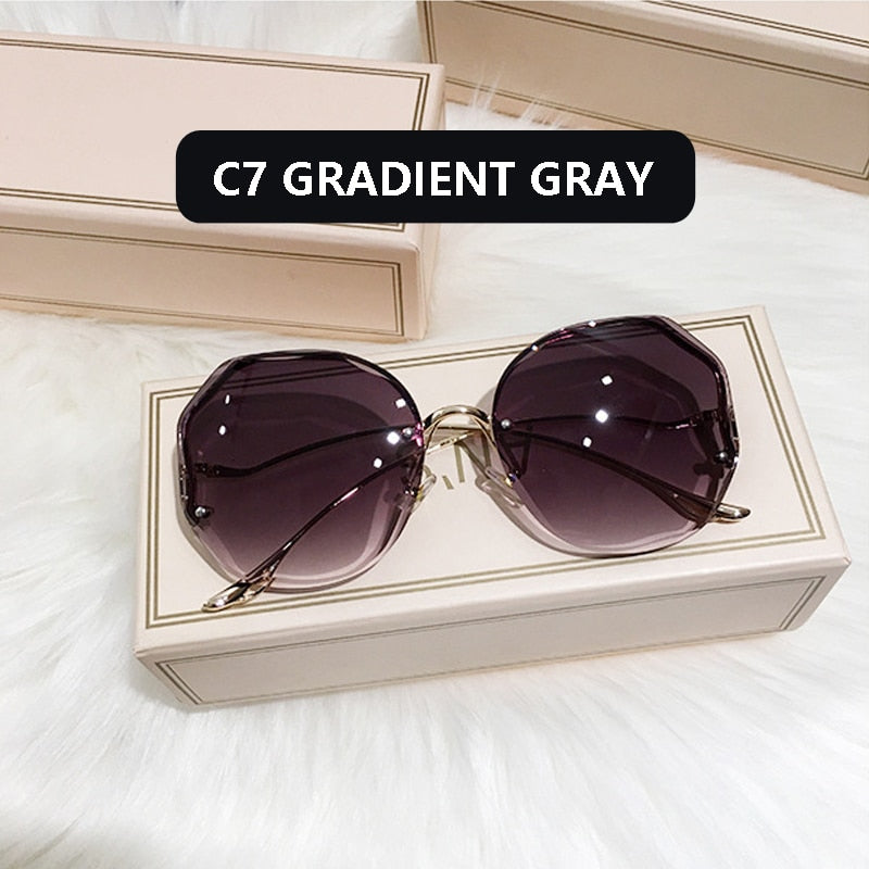 UV400 Metal Curved Sun Glasses