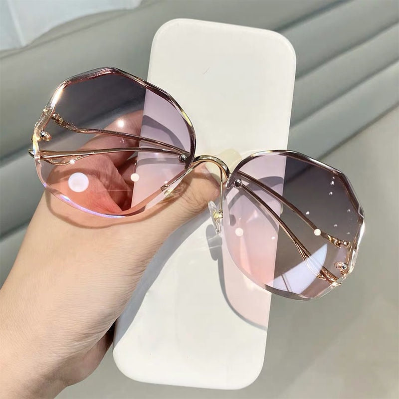 UV400 Metal Curved Sun Glasses