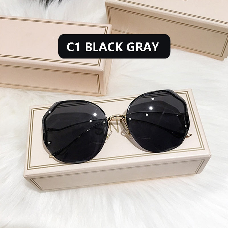 UV400 Metal Curved Sun Glasses