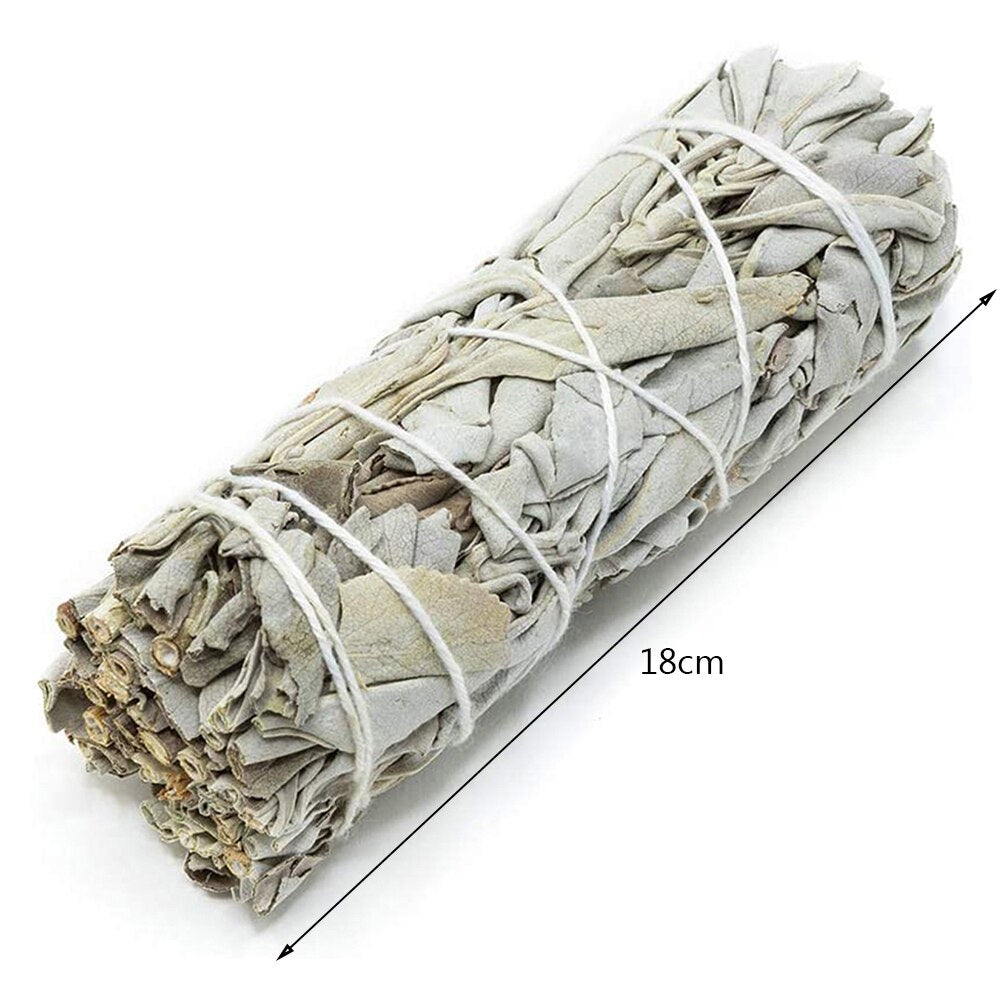 Natural White Sage Bundle Smudge Sticks Pure Grass Indoor Purification Smoky Grass Purification Environment Palo Santo Incense