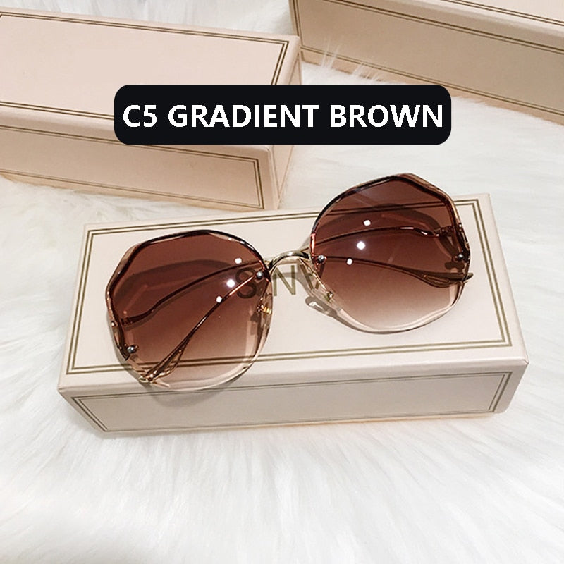 UV400 Metal Curved Sun Glasses
