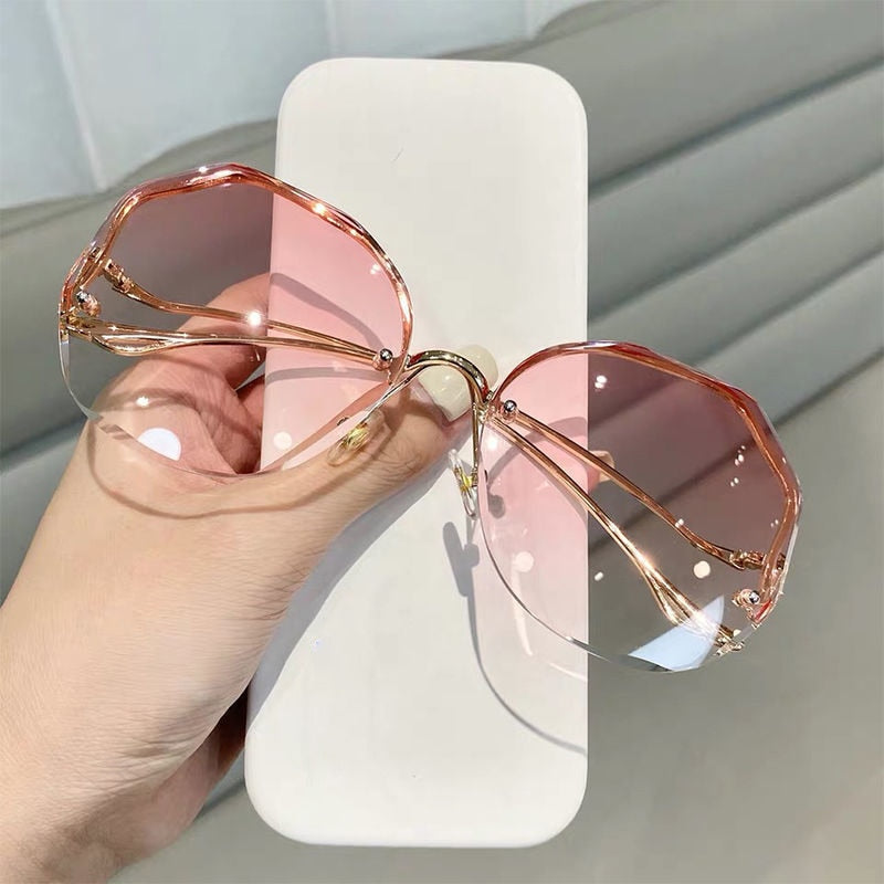UV400 Metal Curved Sun Glasses