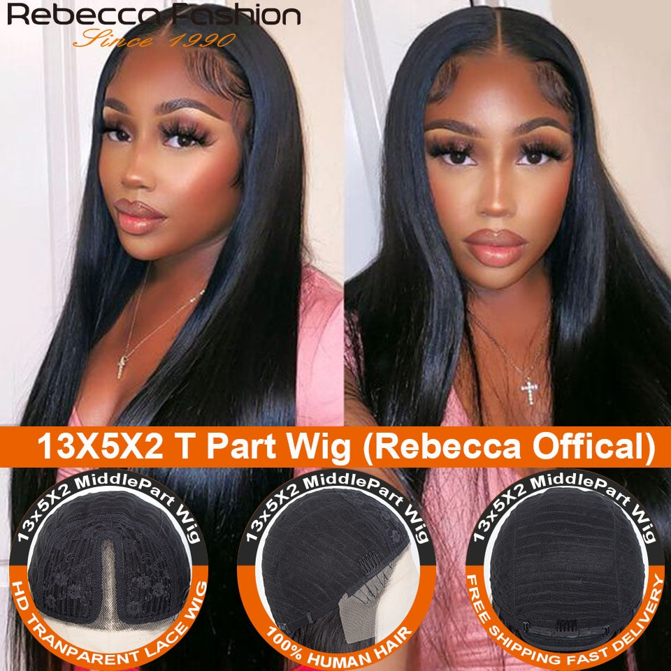 Body Wave Frontal Wigs Human Hair Lace Front Wigs 13X4 Pre Plucked Brazilian Body Wave T Part Lace Wigs Lace Front Wigs