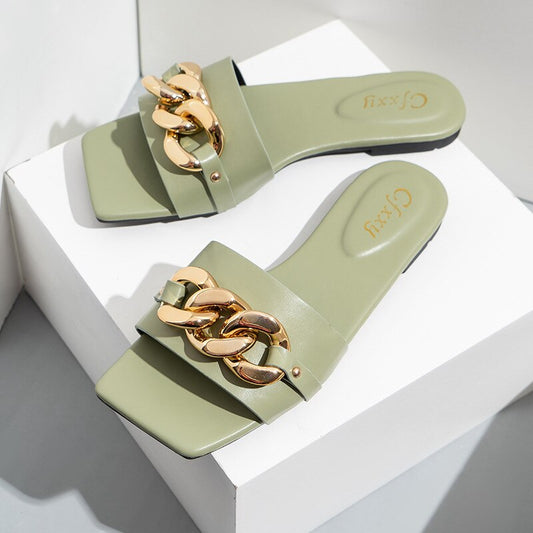 Square Toe Flats