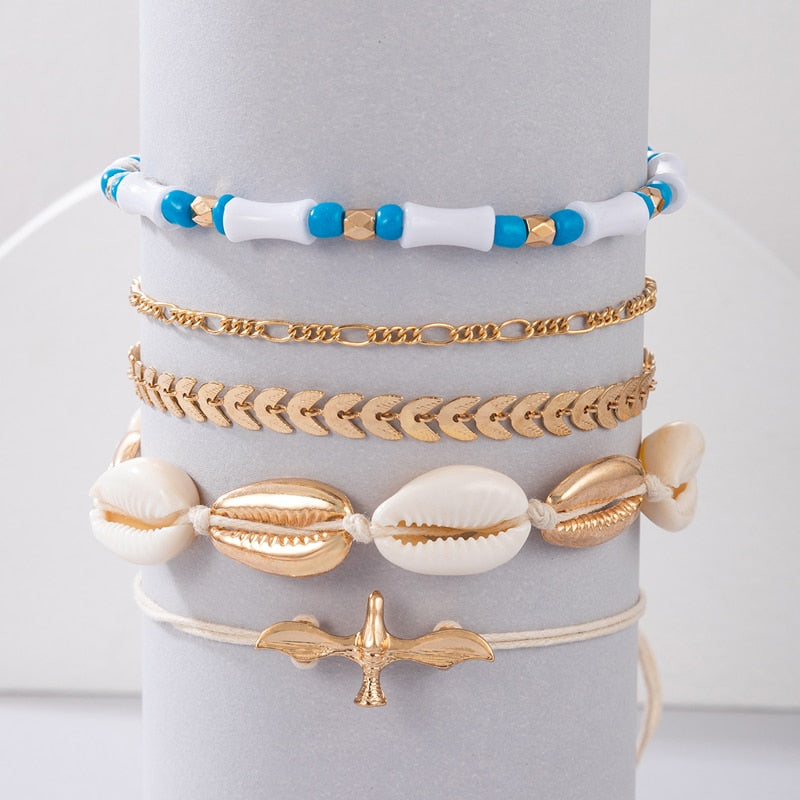 Handmade Seashell Anklet