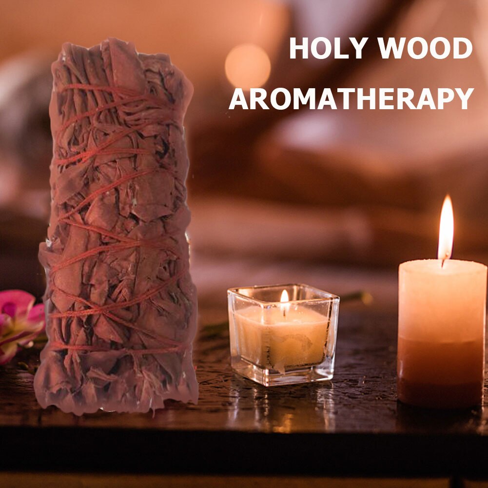 Natural White Sage Bundle Smudge Sticks Pure Grass Indoor Purification Smoky Grass Purification Environment Palo Santo Incense