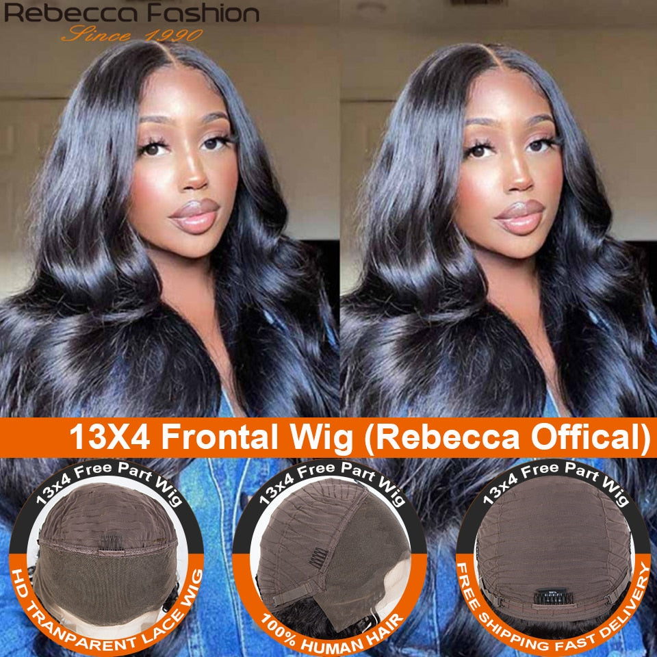 Body Wave Frontal Wigs Human Hair Lace Front Wigs 13X4 Pre Plucked Brazilian Body Wave T Part Lace Wigs Lace Front Wigs