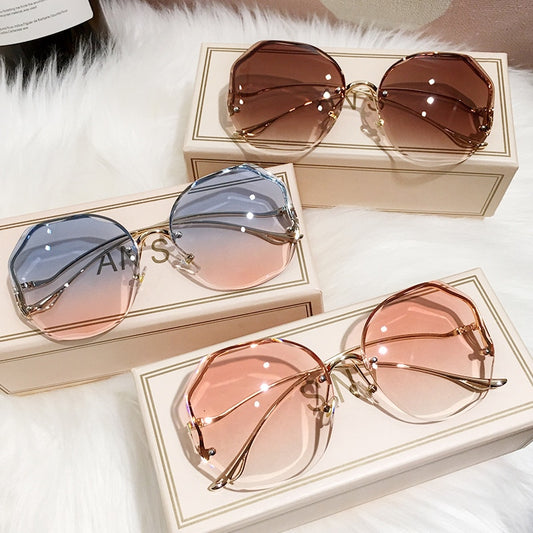 UV400 Metal Curved Sun Glasses