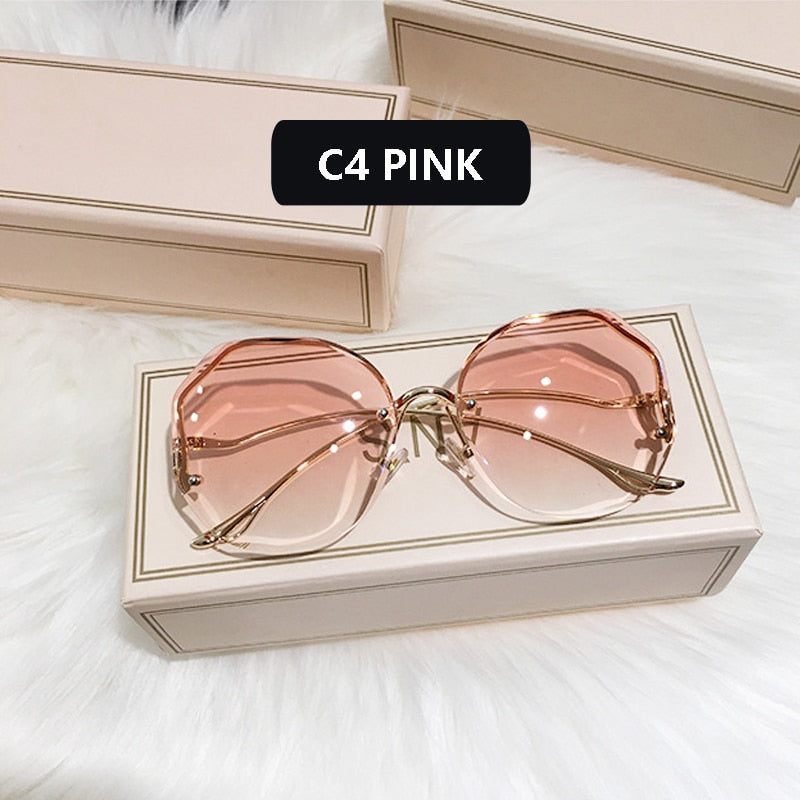 UV400 Metal Curved Sun Glasses